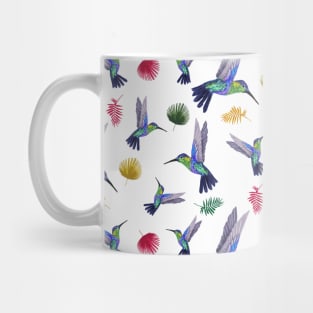 Rainbow, Color, Beak, Long, Bird, Wing, Tail, Palm, Gift Mug